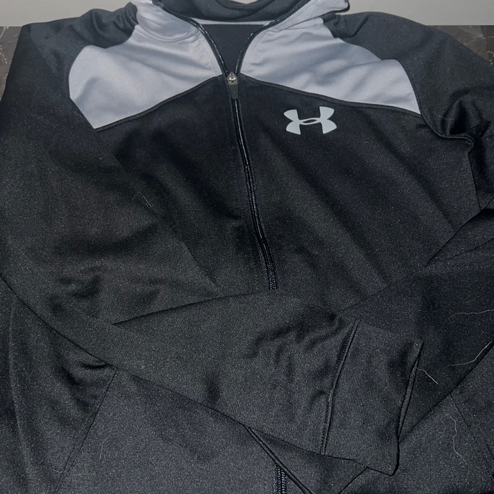 Great Fall Boys Full Zip Jacket.  Black and Gray